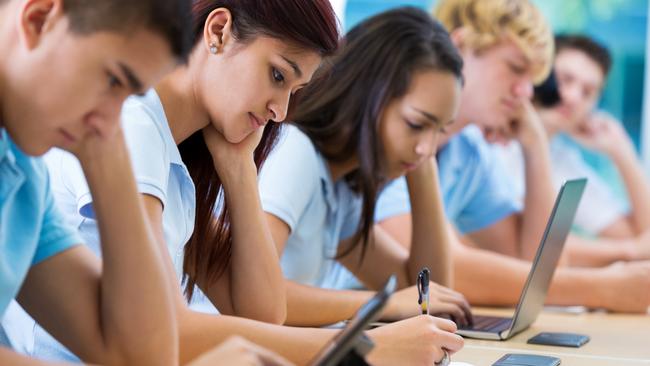 The review says this year’s Year 12s are anecdotally “the most stressed cohort that schools leaders have encountered”. Picture: iStock