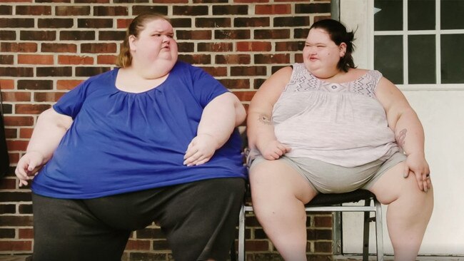 Amy (R) feared that sister Tammy (L) would compromise her weight-loss journey for her boyfriend. Picture: TLC