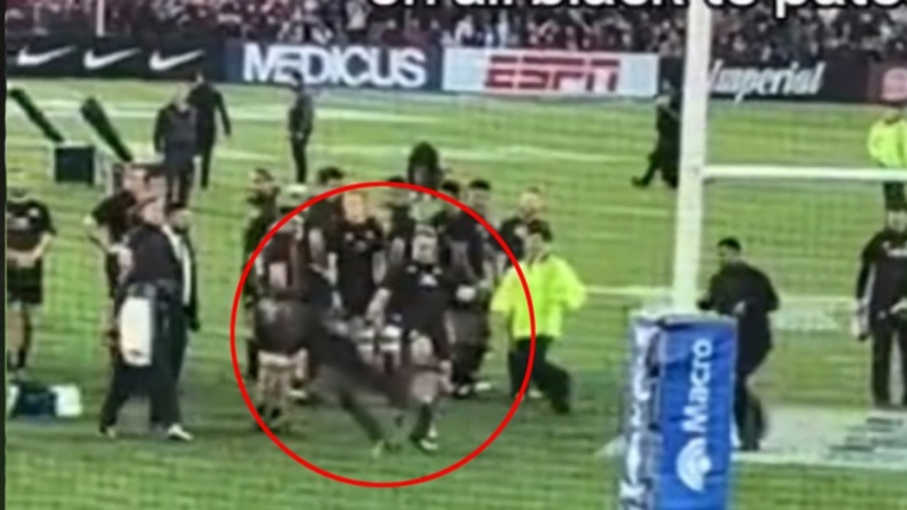 All Blacks skipper apologises after taking down pitch invader