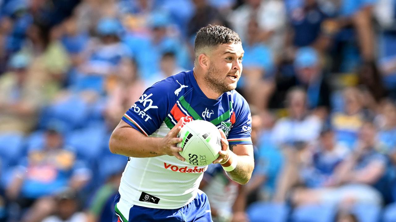 GOLD COAST, AUSTRALIA - MARCH 19: Ash Taylor of the Warriors in action during the round two NRL match between the Gold Coast Titans and the New Zealand Warriors at Cbus Super Stadium, on March 19, 2022, in Gold Coast, Australia. (Photo by Bradley Kanaris/Getty Images)