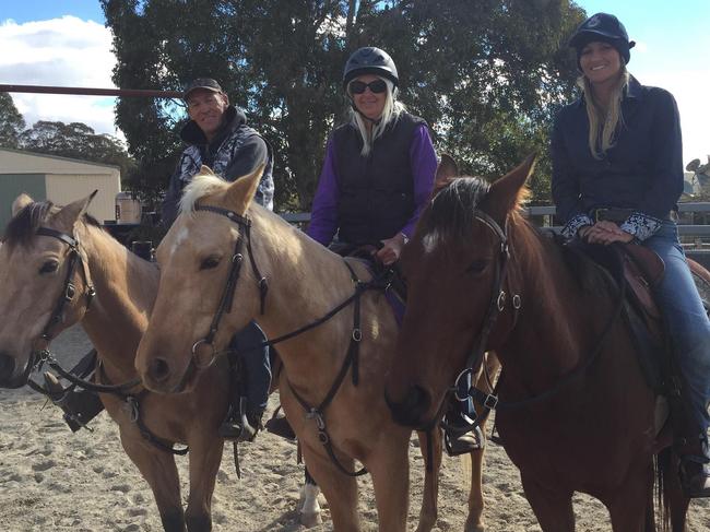 Wran enjoyed horseriding after she was released from prison. Picture: Facebook