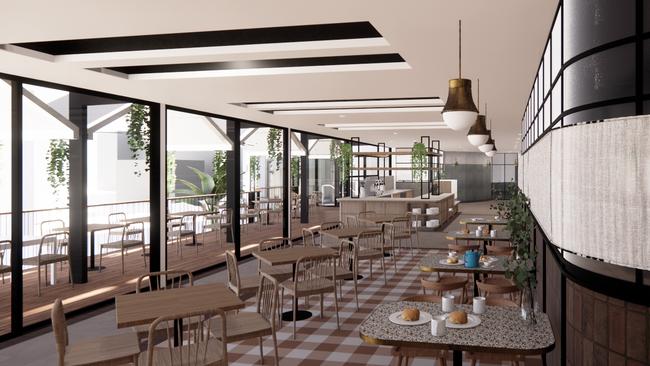 Artist impression of the Carina Leagues Club cafe.