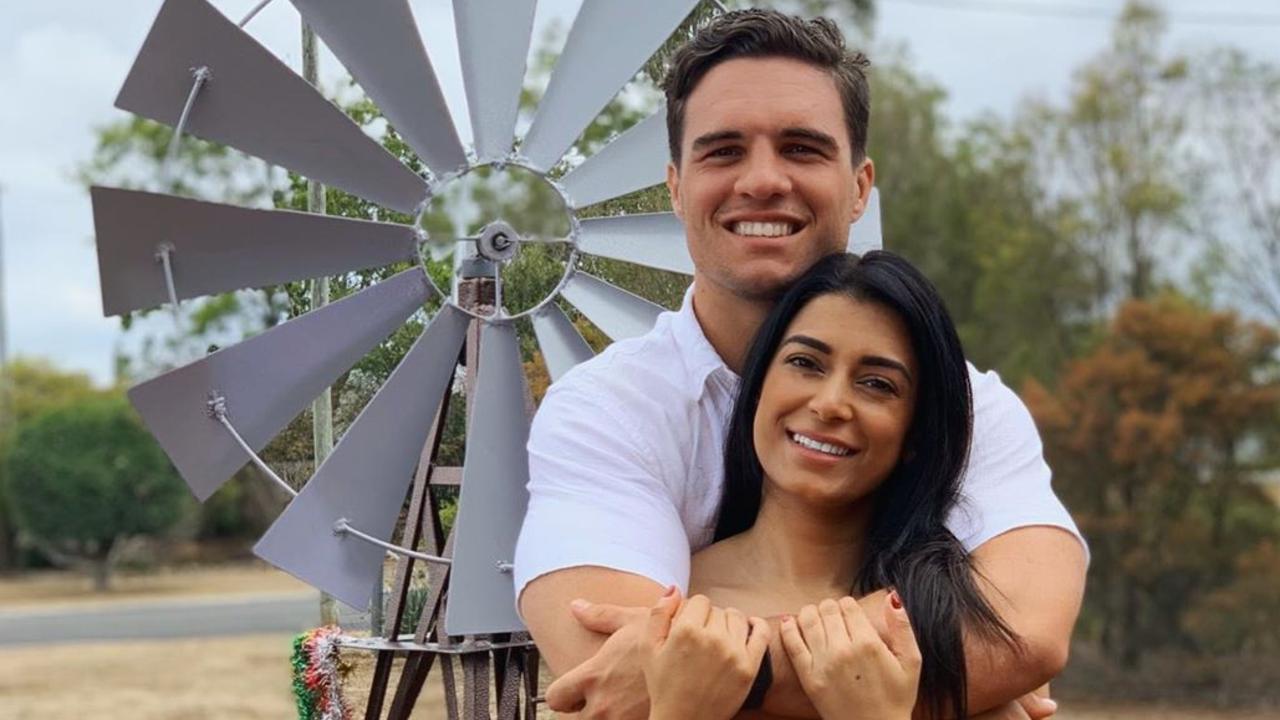 Brisbane Broncos star Brodie Croft and partner Safina Bux