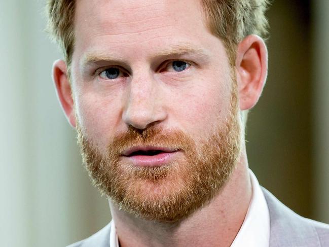 Britain's Prince Harry attends the Adam Tower project introduction and global partnership between Booking.com, SkyScanner, CTrip, TripAdvisor and Visa in Amsterdam on September 3, 2019 an initiative led by the Duke of Sussex to change the travel industry to better protect tourist destinations and communities that depend on it. (Photo by Koen van Weel / ANP / AFP) / Netherlands OUT