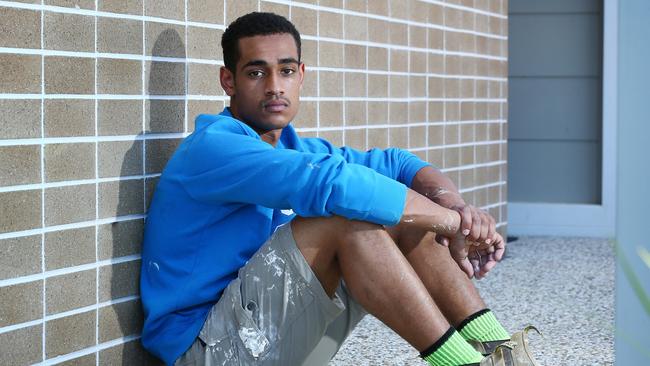 Samson Sherrin, 19, Springfield Lake was injured on the Dreamworld Log Ride on the April 17 2016. Photographer: Liam Kidston.