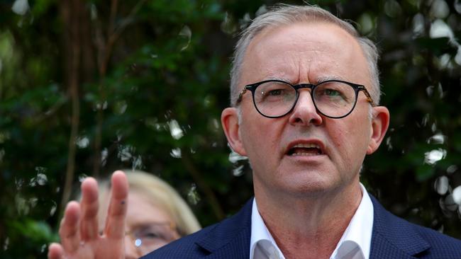 The PM said Anthony Albanese “needs to come clean on us”. Picture: Toby Zerna