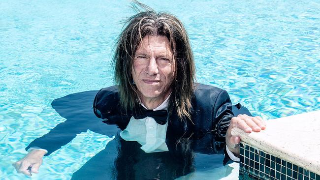 Cosmetic surgeon and hotel owner Jerry Schwartz, one of Australia’s wealthiest 250, in the pool at his $67.25m mansion in Sydney’s Vaucluse. Picture: Nic Walker