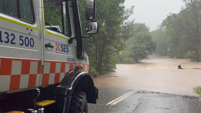 The SES has also issued flood warnings for parts of NSW. Picture: NSW SES
