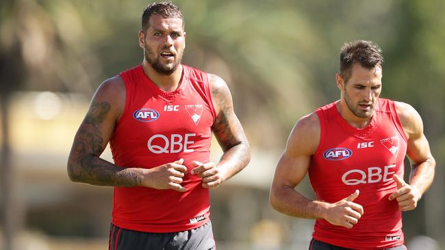 Lance Franklin is fighting fit despite three bouts of post-season surgery. Picture: Getty