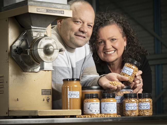 Ash Schuller and Terri Attrill of The Olde Spikey Bridge Peanut Butter at Kempton. Picture: Chris Kidd