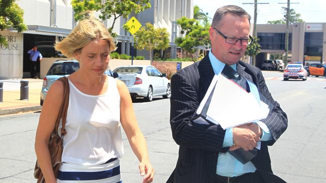 ***Southport Courthouse. Meagan Weymes has ID*** NO BYLINE PLEASE. Solicitor Andrew Moloney and Peita Melville