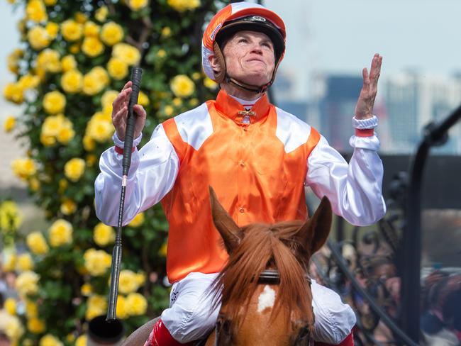 Melbourne Cup Day at Flemington Racecourse.Race 7 the Lexus Melbourne Cup won by Vow and Declare   ridden by  Craig Williams  trained by   Danny OÕBrien.Picture Jay Town