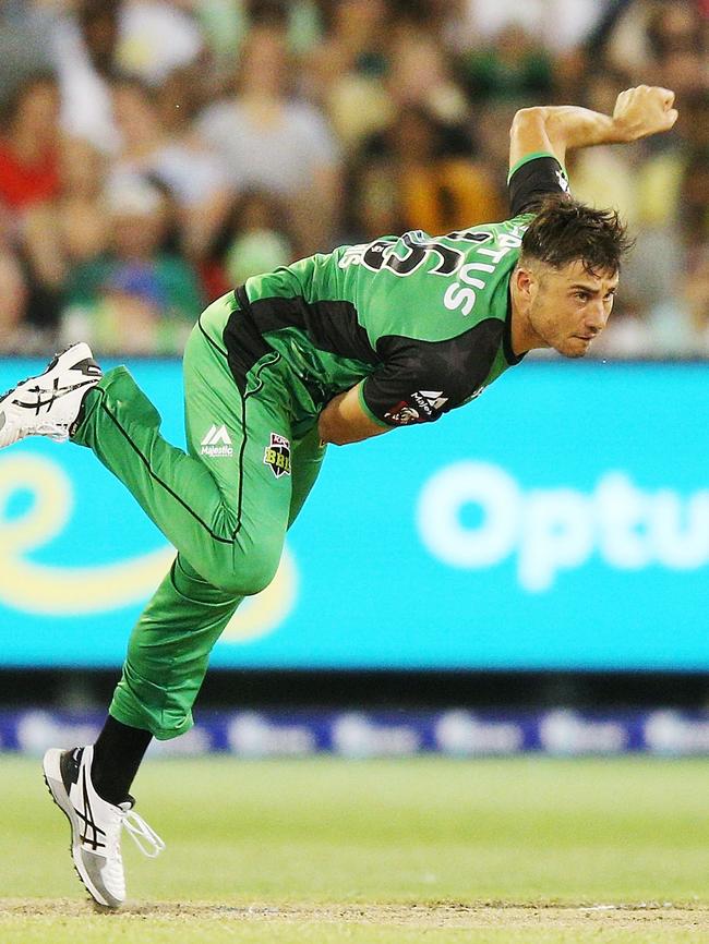 Marcus Stoinis in action for Melbourne Stars.