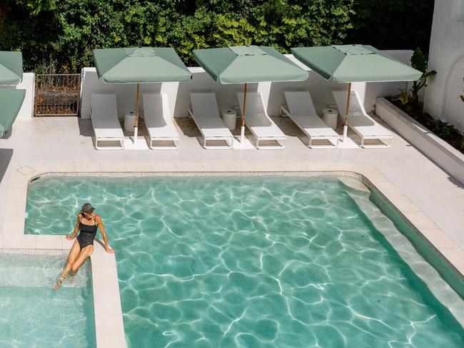 The pool is a key focal point at The Tamborine Boutique Hotel.