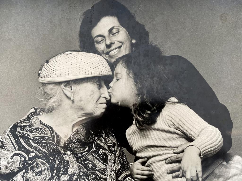 GroupTogether’s Ali Linz as a child with her mother, Doreen Brenner, and great-grandmother, Elsa Flaschner, in 1971. Picture: Supplied