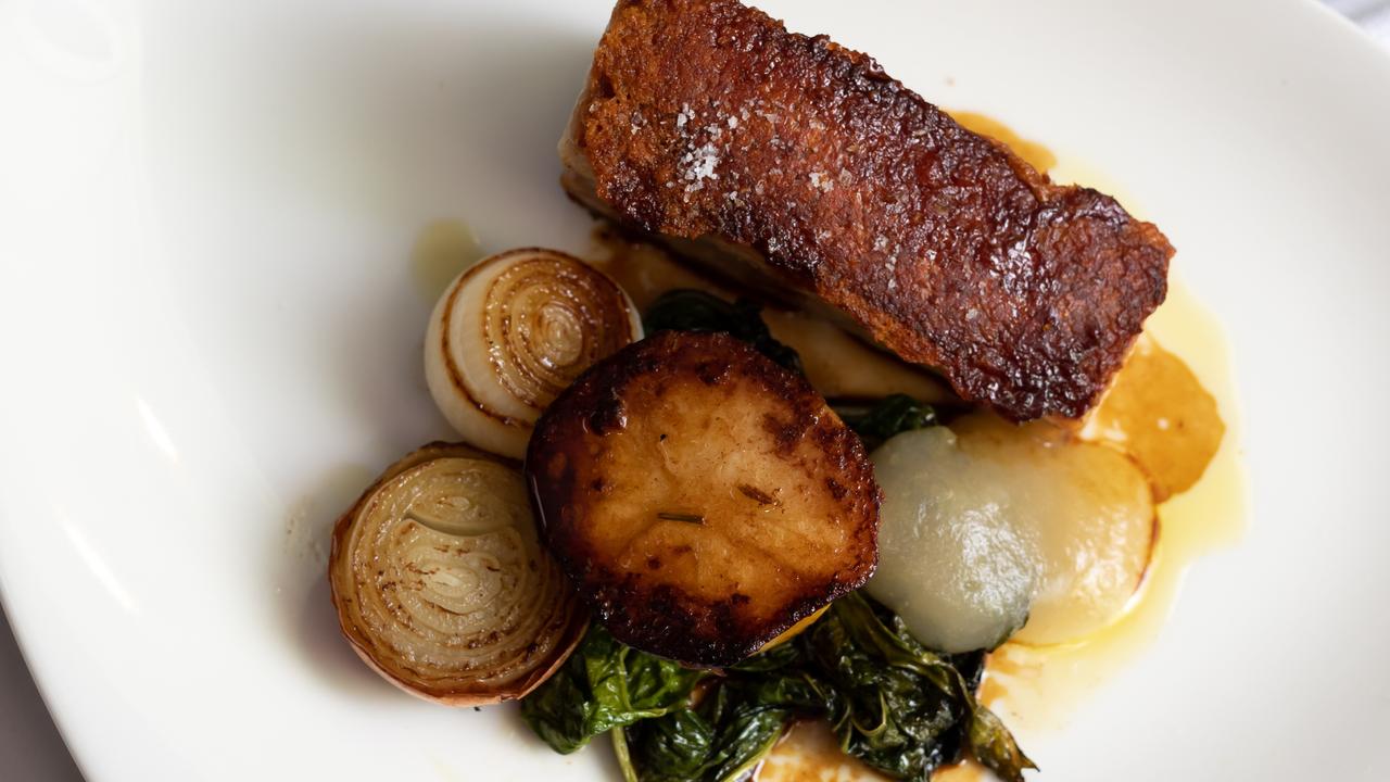 Pork belly at Market Bistro.