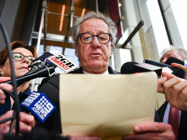 The Daily Telegraph claims bias was on the display when the judge refused the evidence of Witness X during Mr Rush’s trial. Picture: Paul Braven