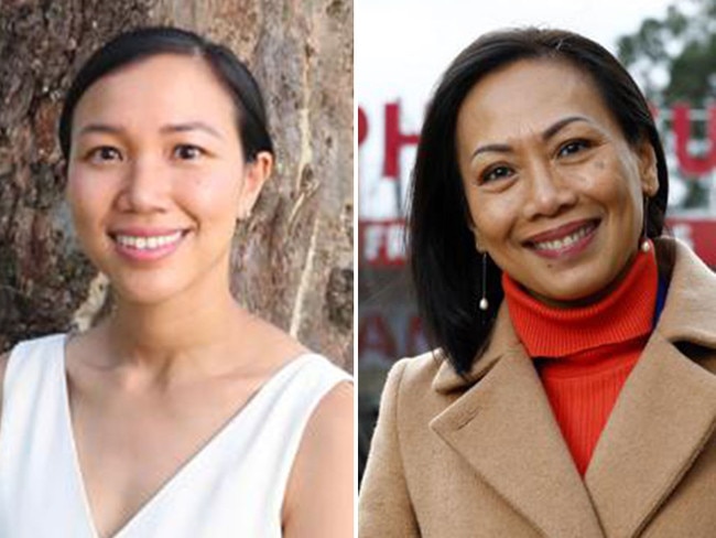 Tu Le, left, will be Labor's candidate to take on Independent Dai La for Fowler. Pictures: Supplied/News Corp