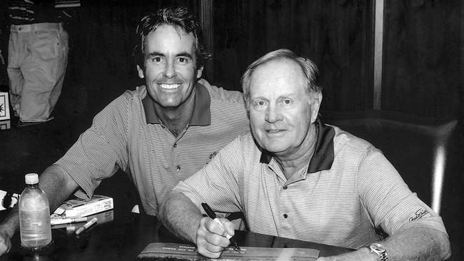 Ian Baker-Finch with 18-time major winner Jack Nicholas.