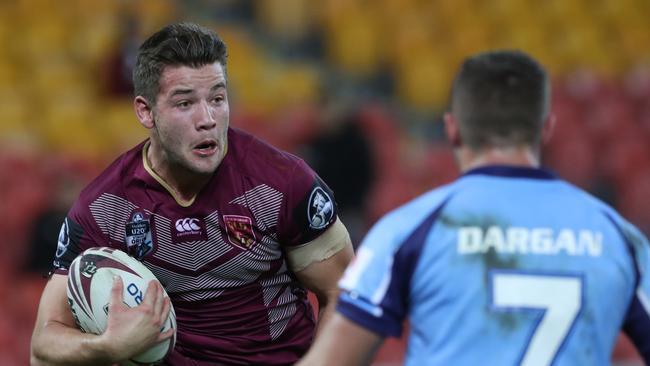 QLD's Patrick Carrigan. The Queensland Under 20s vs the New South Wales Under 20s at Suncorp Stadium. Pic Peter Wallis