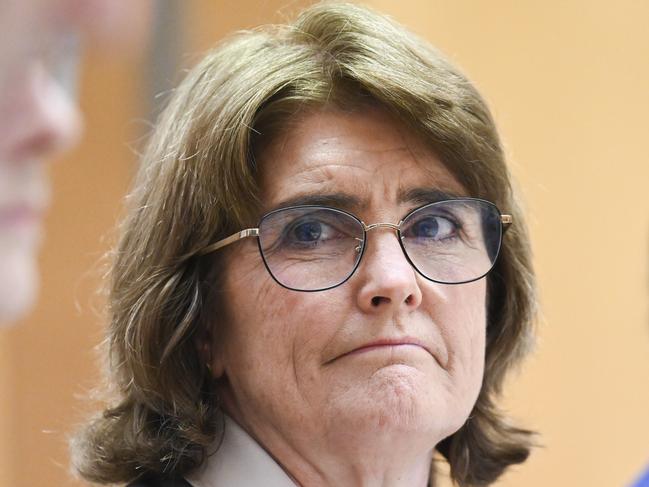 CANBERRA, Australia - NewsWire Photos - August 16, 2024:  Governor of the Reserve Bank of Australia (RBA), Michele Bullock appears before a Senate select committee at Parliament House in Canberra. Picture: NewsWire / Martin Ollman