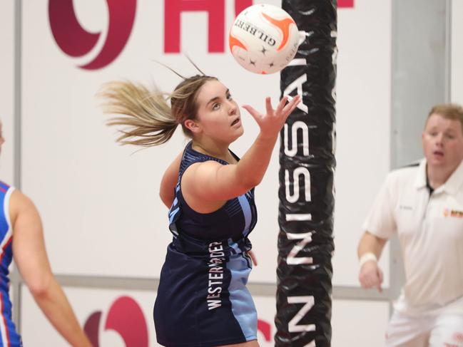 ADV NEWS Netball SA Country Championships. We are also live streaming matches from this event. Please get action pics from the following games: - Court 1 (inside): First half of Western Border v Whyalla seniors (starts at 9am) - Court 2 (inside): Second half of Great Southern v Great Flinders under-17 (starts at 9am) Court 5 (outside): First half of Mid Hills 1 v Western Eyre under-15 (starts at 9.45am) Court 6 (outside): Second half of Great Southern v Hills under-11 (starts at 9.45am)Pictures/Russell Millard