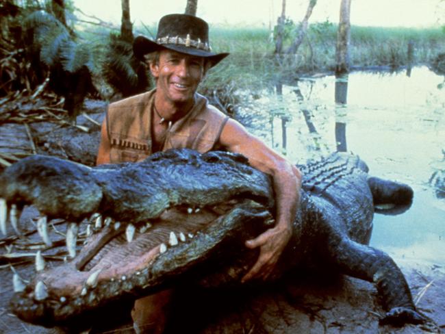 Paul Hogan in the 1986 movie Crocodile Dundee.