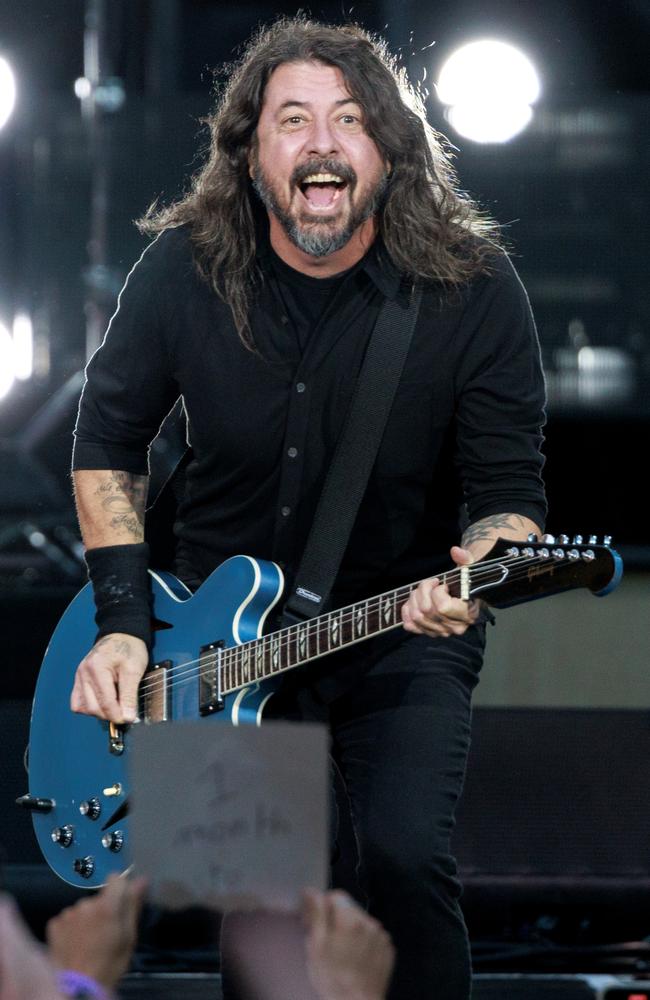 Dave Grohl was over the moon to be back in Australia. Picture: David Geraghty