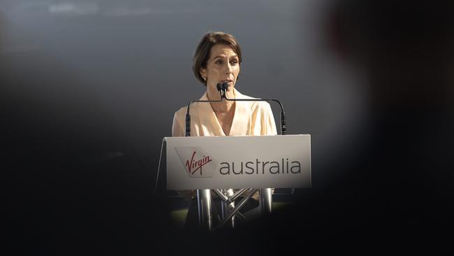 Virgin chief Jayne Hrdlicka has questioned the decision to block Qatar from extending services into Australia. Picture: NCA NewsWire / Sarah Marshall