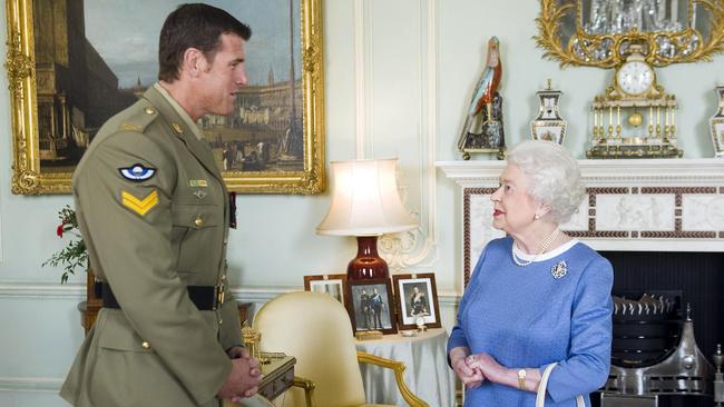 Ben Roberts-Smith was invited to Buckingham Palace in 2011 after he was awarded the Victoria Cross.