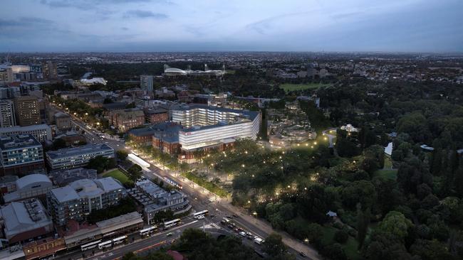 An artist’s impression of a redeveloped old RAH site.