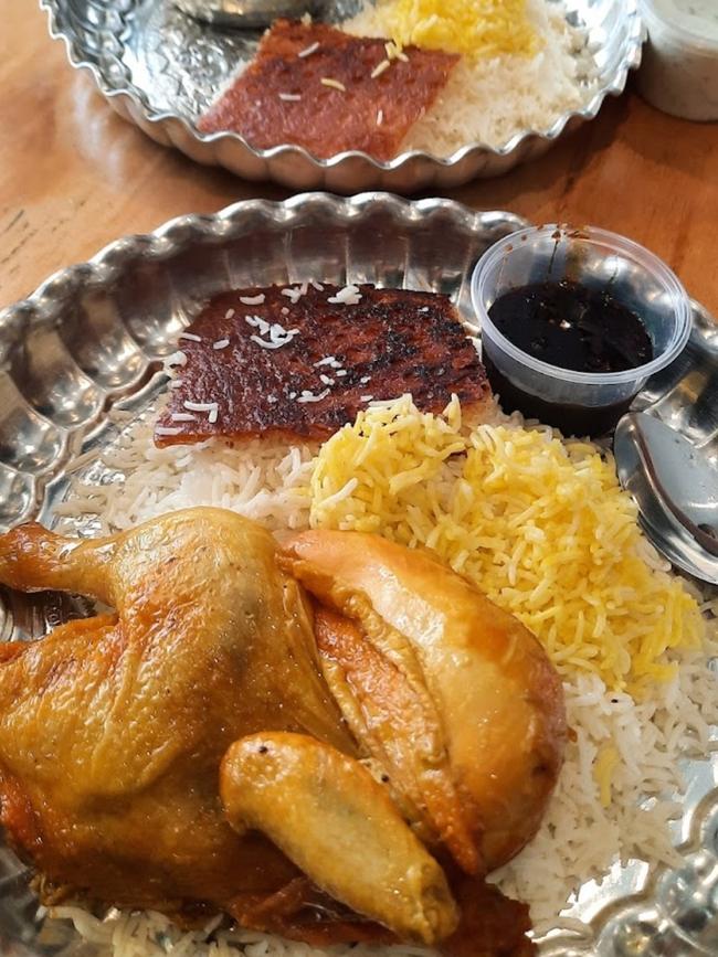 Shemroon Cafe's Akbar Jojen, which includes chicken with saffron rice is a popular traditional Persian dish. Picture SUPPLIED