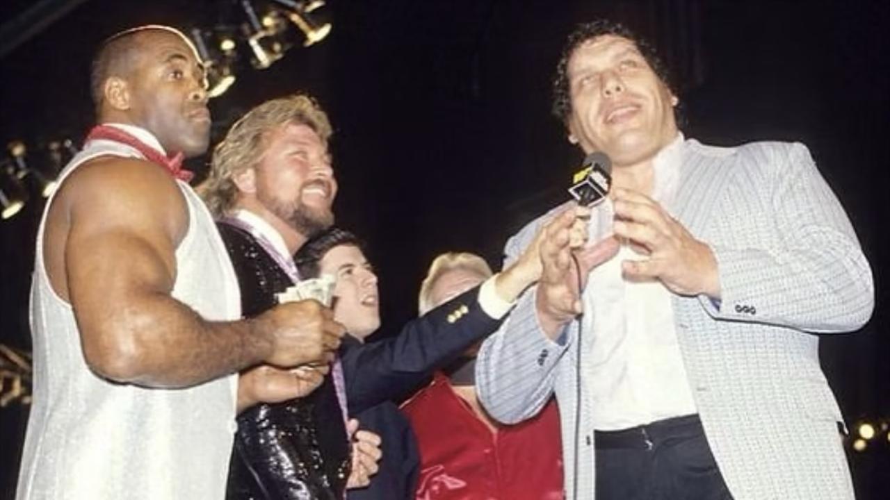 Virgil with Ted DiBiase and Andre the Giant. Instagram/Virgil