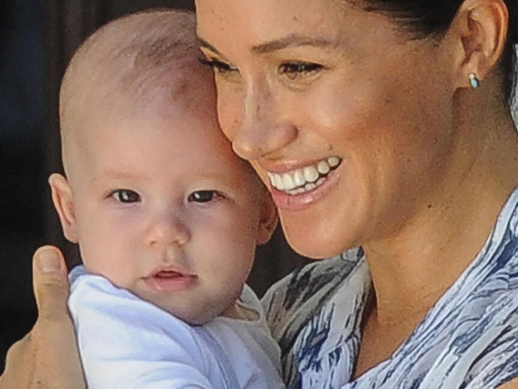 Meghan holds her son Archie in Cape Town on September 25, 2019. Picture: Henk Kruger/ AFP.