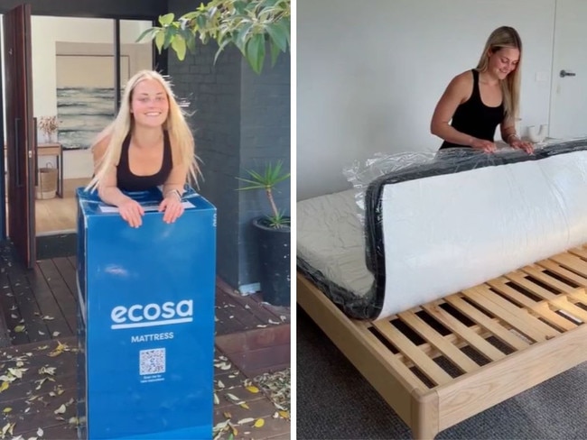 ‘Perfect’ budget mattress gets even cheaper. Picture: TikTok/@ecosasleep.