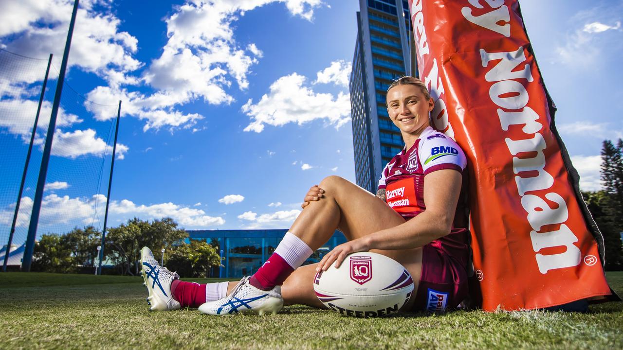 Julia Robinson has starred for the Broncos and Maroons, and will now make her World Cup debut. Picture: Nigel Hallett