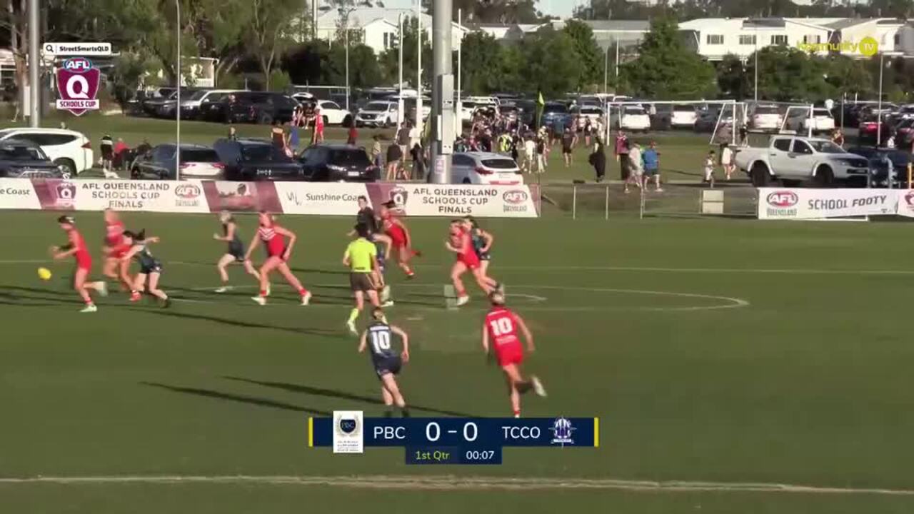 Replay: The Cathedral College v Palm Beach Currumbin SHS (SF) - 2024 AFLQ Schools Cup State Finals Day 1