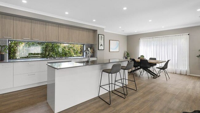 A contemporary interior inside the Warragul home.