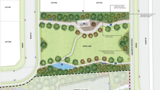 Landscape proposal for the South West District Release Area in Dubbo. Photo: Supplied.