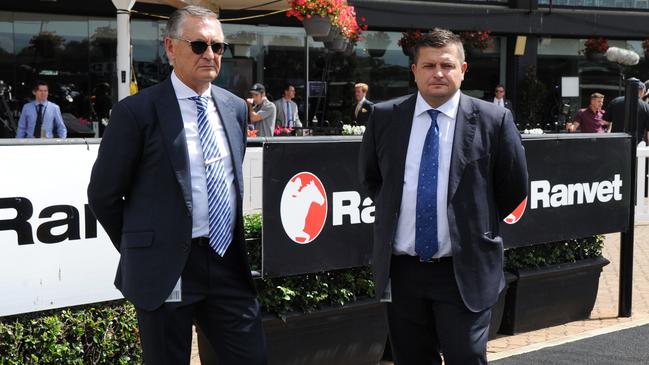 Trainers Peter and Paul Snowden. Photo: AAP Image/Simon Bullard.