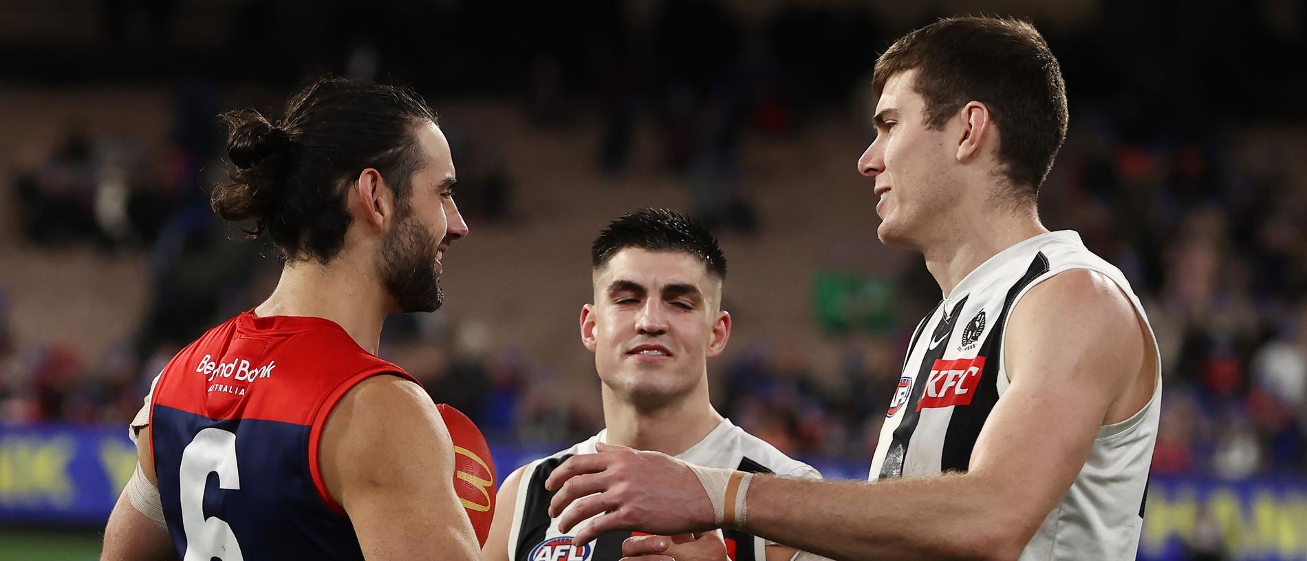 AFL 2023 Melbourne s Brodie Grundy first game vs Collingwood