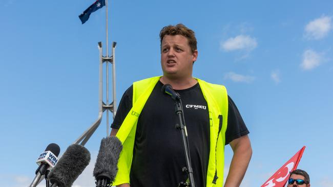 CFMEU national secretary Zach Smith. Picture: Gary Ramage/NewsWire