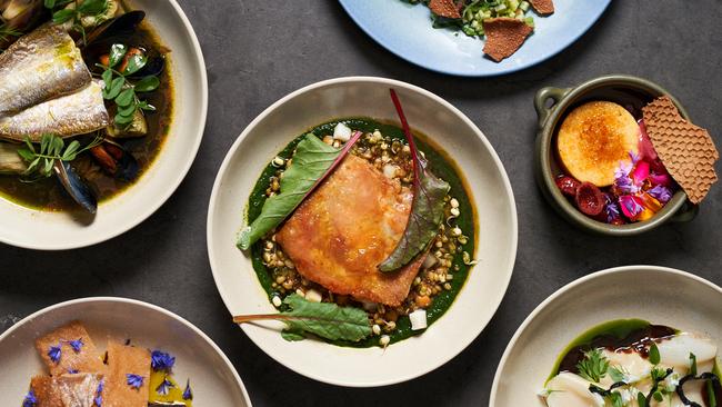 Assortment of dishes at Gather at Coriole in McLaren Vale. Picture: Matt Loxton