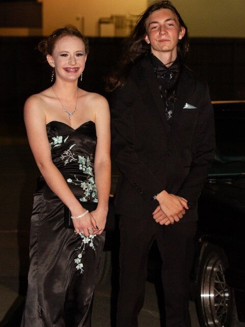 Beau Maly and Alicia McKenzie at the 2023 Bundaberg State High School Formal.