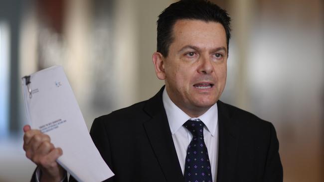 Senator Nick Xenophon called for the Senate inquiry into the Oakden scandal. Picture: AAP Image/Lukas Coch