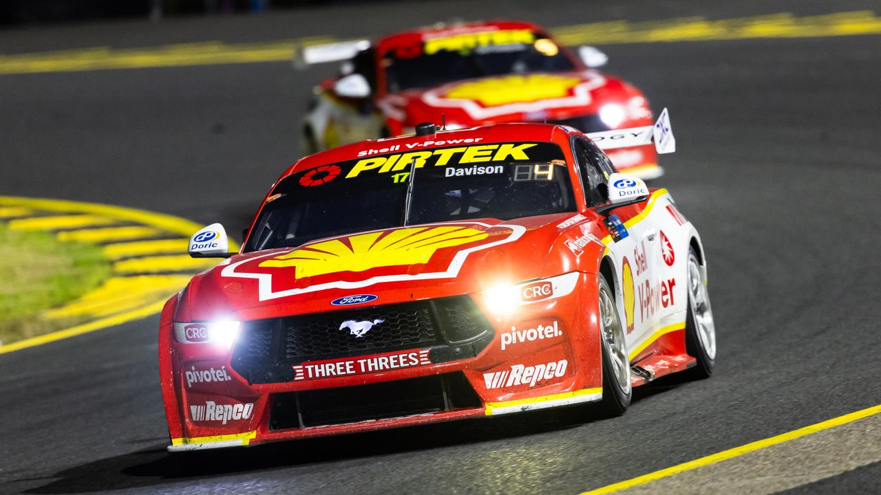 SYDNEY, AUSTRALIA - JULY 20: Will Davison driver of the #17 Shell V-Power Racing Ford Mustang GT during the Sydney SuperNight, part of the 2024 Supercars Championship Series at Sydney Motorsport Park, on July 20, 2024 in Sydney, Australia. (Photo by Daniel Kalisz/Getty Images)