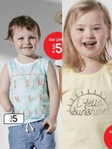 Kmart has people of all abilities modelling in its latest catalogue. Supplied: Kmart Australia