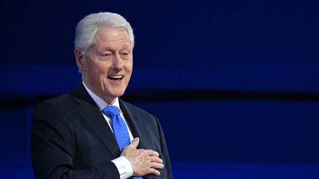 Bill Clinton at the Democratic National Convention, Chicago, in August 2024. Picture: Alex Wroblewski/AFP