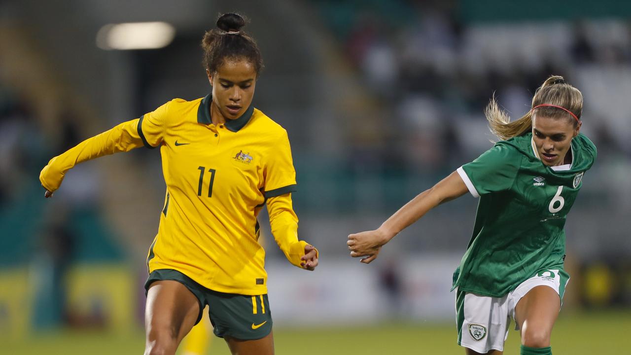 Mary Fowler scored twice for Australia in the loss.