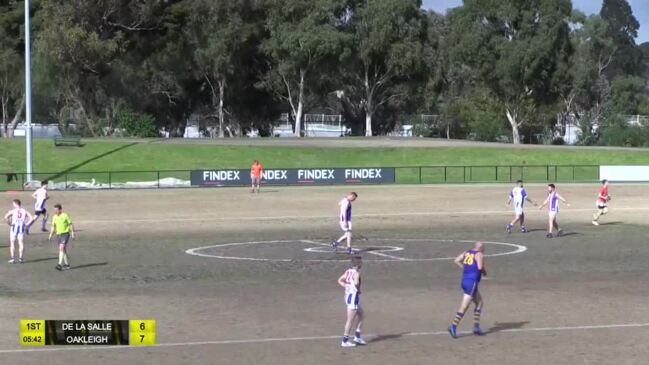 Replay: VAFA - De La Salle v Oakleigh (Masters grand final)